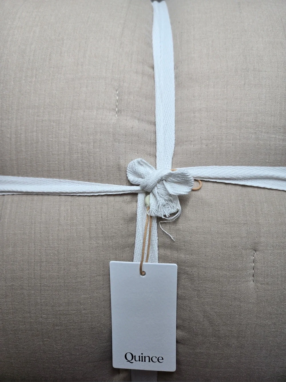 NWT QUINCE Organic Cotton Gauze Dream Quilt King/Cal King Dune 0485